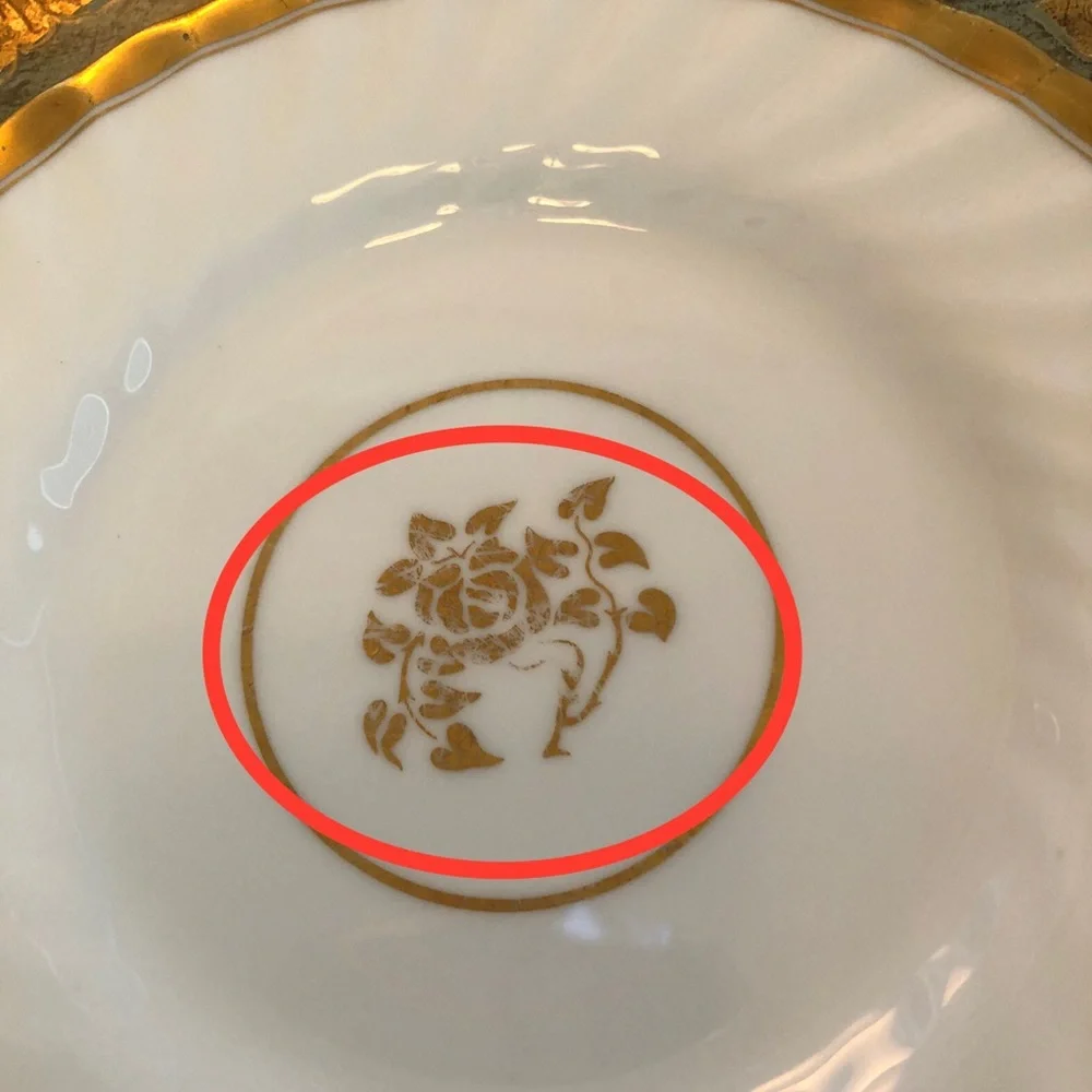 GUC- 6 Vintage English Bone China Desert Plates - Picture 8 of 10